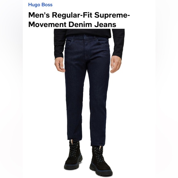 HUGO BOSS jeans dark wash 33/30 - Picture 1 of 10